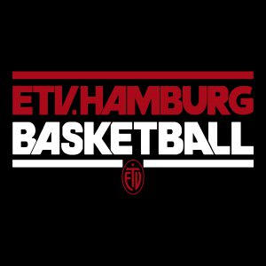 T-Shirt ETV Basketball Weiß (schrift: rot, schwarz)